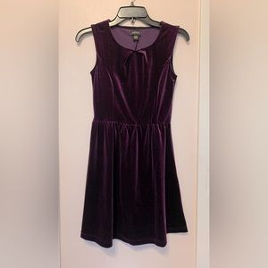 Purple velvet QED London dress